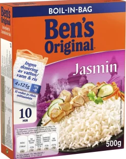 BEN'S ORIGINAL JASMIINIRIISI KEITINPUSSI 4X125G 500 G