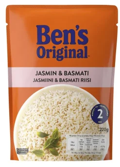 BEN'S ORIGINAL JASMIN & BASMATI VALMISRIISI 220 G