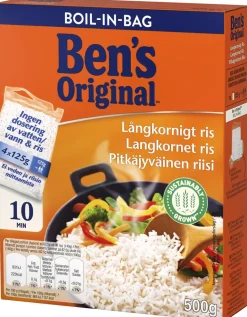 BEN'S ORIGINAL PITKÄJYVÄINEN RIISI KEITINPUSSI 4X125G 500 G