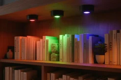 BERG KOHDEVALAISIN RGB LED LADATTAVA 3 KPL MUSTA