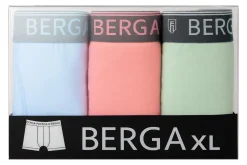 BERGA BOKSERIT 3-PACK L SINI-TURKOOSI-PINKKI