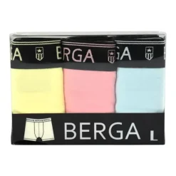 BERGA BOKSERIT 3-PACK XXL KELTA-PINKKI-SINI