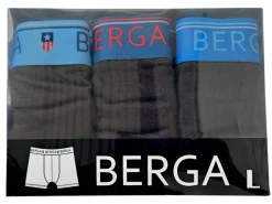 BERGA BOKSERIT 3-PACK L MUSTA