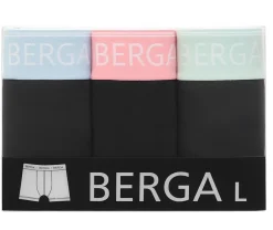 BERGA BOKSERIT 3-PACK XL MUSTA VÄRIKÄS VYÖTÄRÖNAUHA