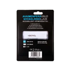 BERG AVAIMENPERÄVALO COB LED LADATTAVA 500LM 500MAH
