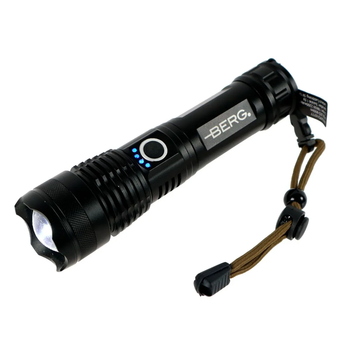 BERG TASKULAMPPU LADATTAVA P50 LED 800LM HYBRIDI, ALUMIINI, FOCUS