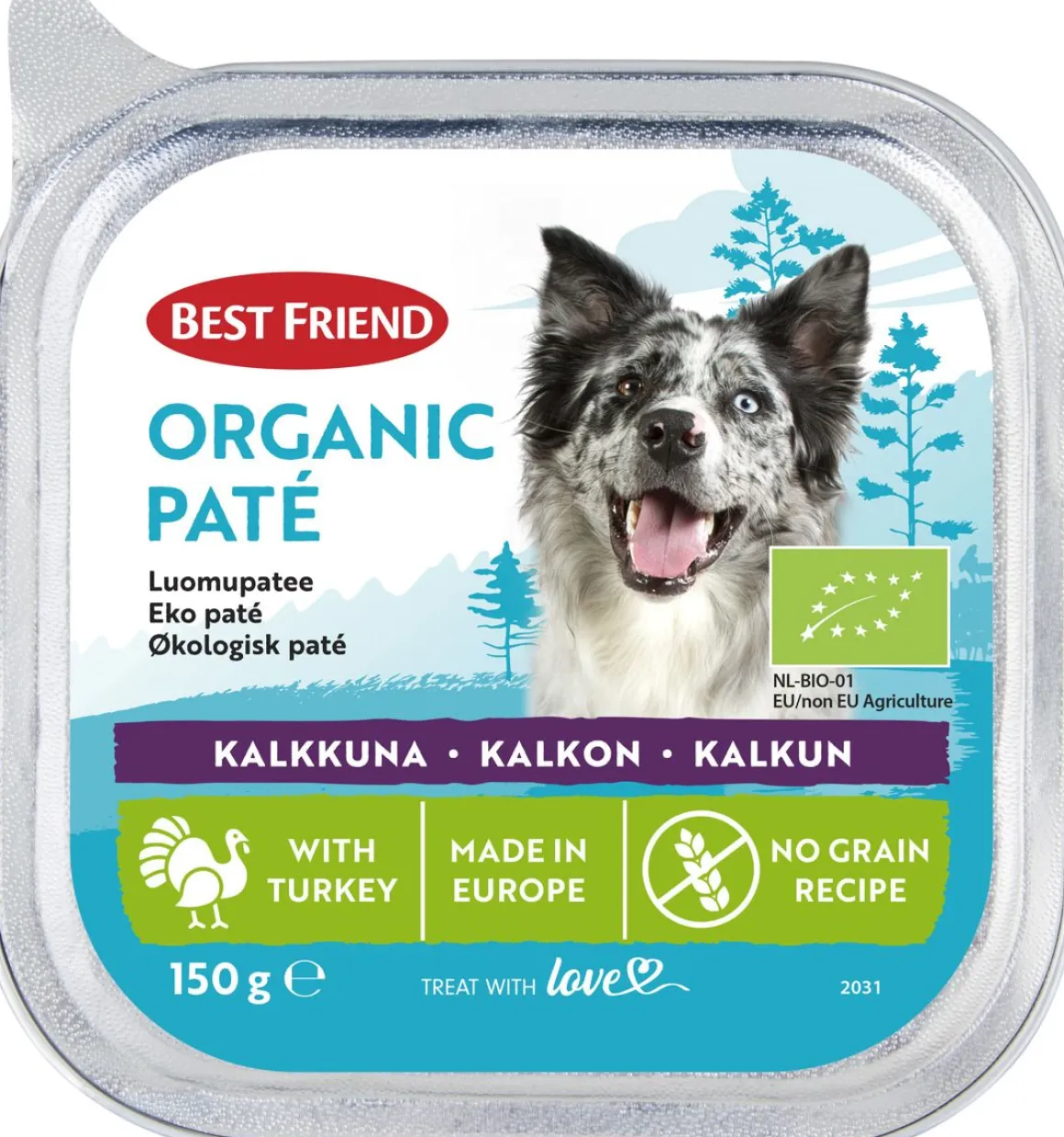 BEST FRIEND LUOMU KALKKUNAPATEE KOIRALLE 150 G