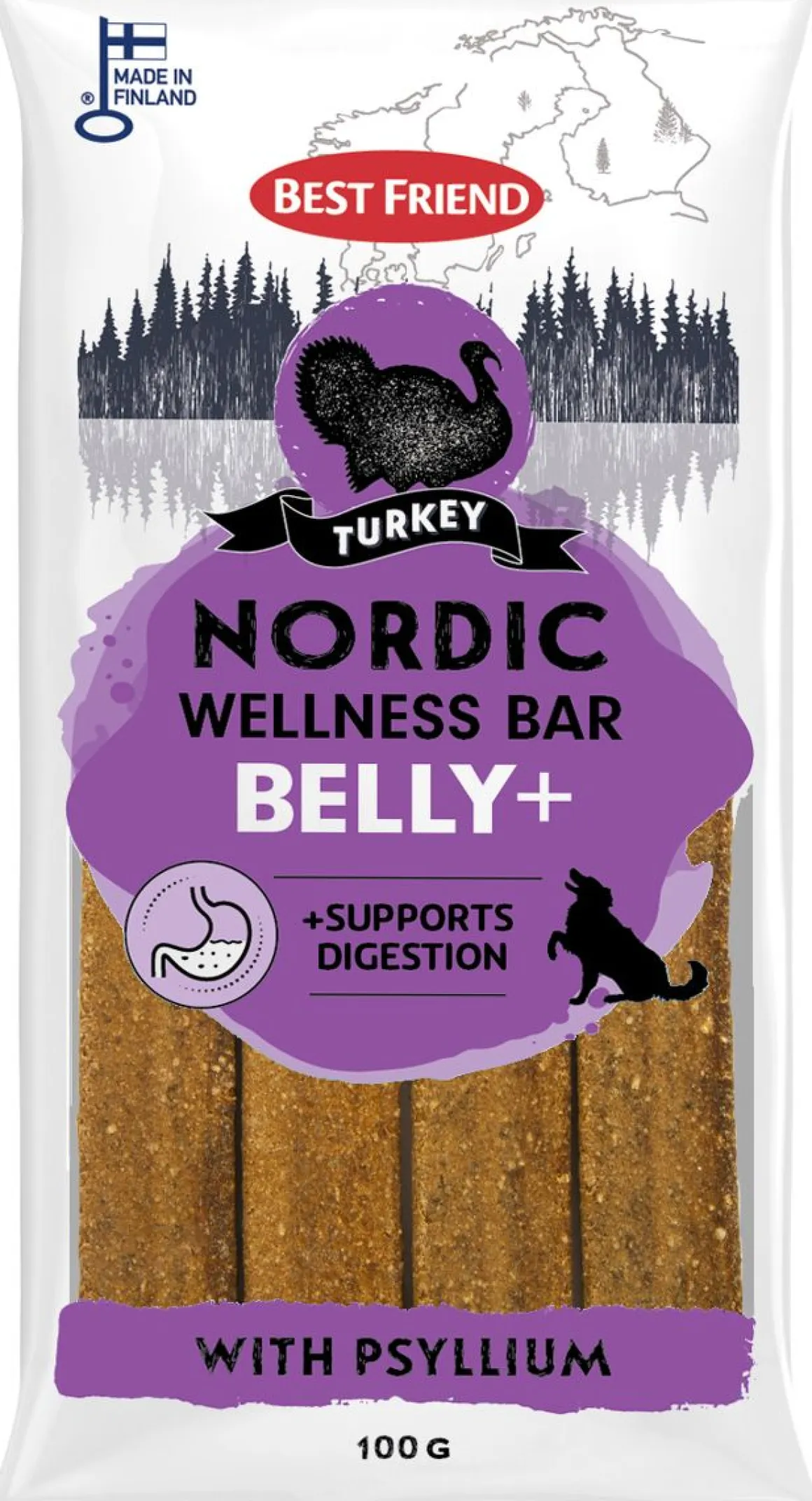 BEST FRIEND NORDIC WELLNESS BAR BELLY+ 100 G