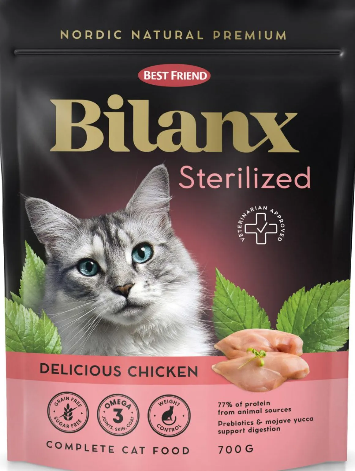 BEST FRIEND BILANX KISSAN TÄYSRAVINTO STERILIZED KANA 700 G