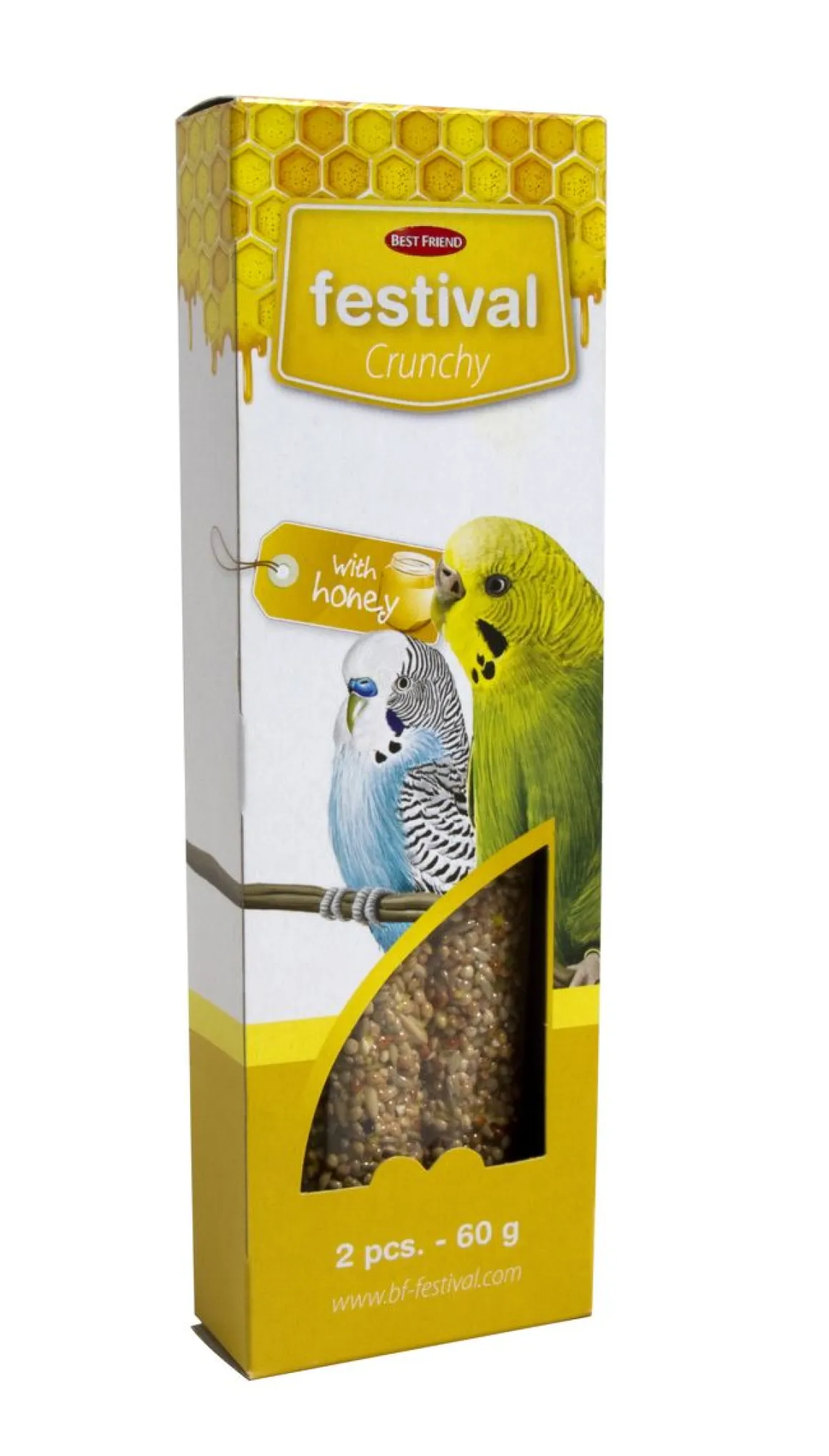 BEST FRIEND CRUNCHY UNDULAATIN TANKO 2 KPL 60 G