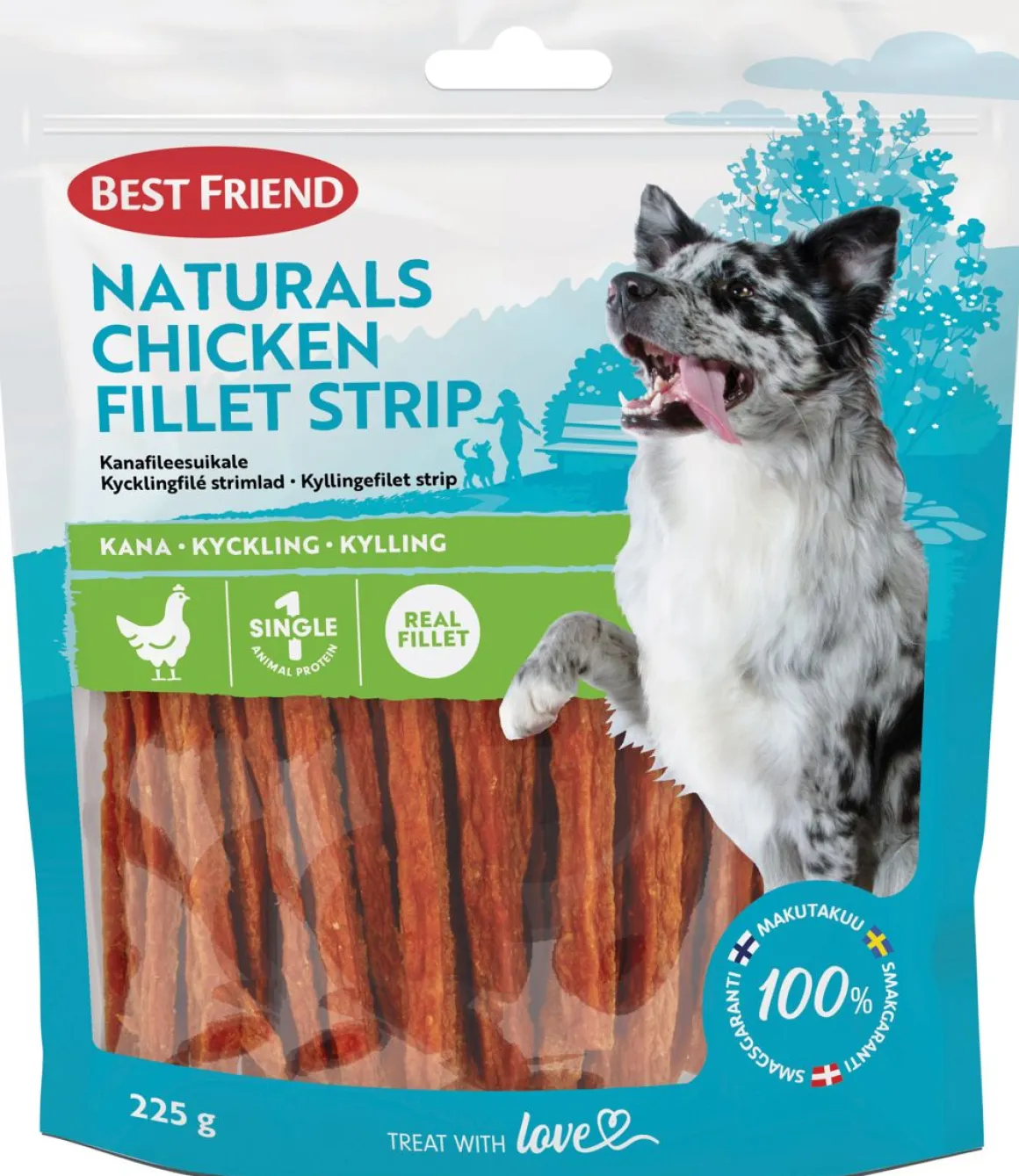 BEST FRIEND NATURALS KANAFILEESUIKALE 225 G