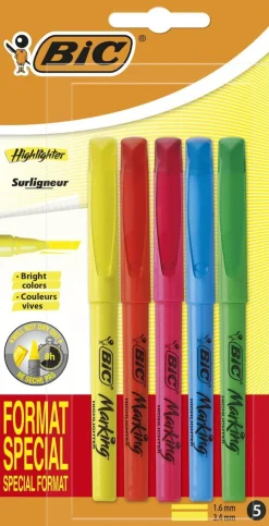 BIC HIGHLIGHTER VÄRILAJITELMA 5KPL