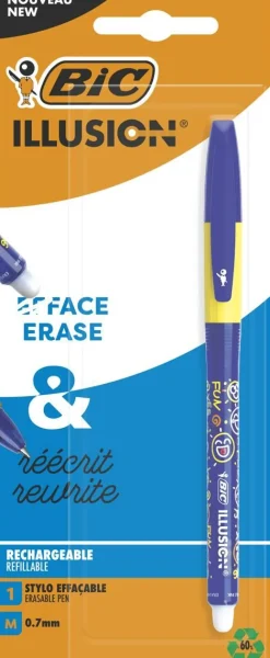 BIC ILLUSION PYYHITTÄVÄ GEELIKYNÄ SININEN