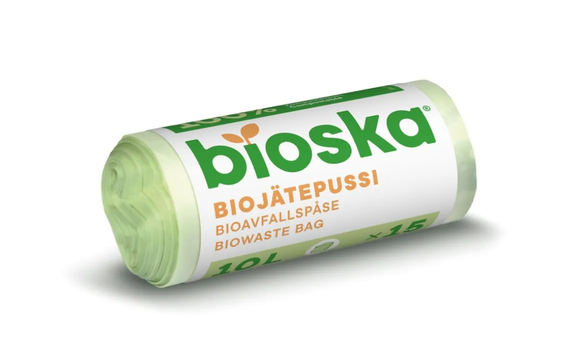 BIOSKA JÄTEPUSSI 10L 15KPL 15 KPL