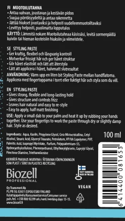 BIOZELL PROFESSIONAL MEN MUOTOILUTAHNA 100 ML