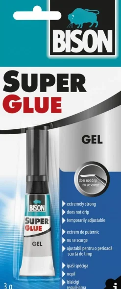 BISON SUPER GLUE GEL PIKALIIMA GEELIMÄINEN 3 G
