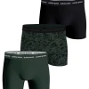 BJÖRN BORG M. BOKSERI  3-PACK M MUSTA-VIHREÄ