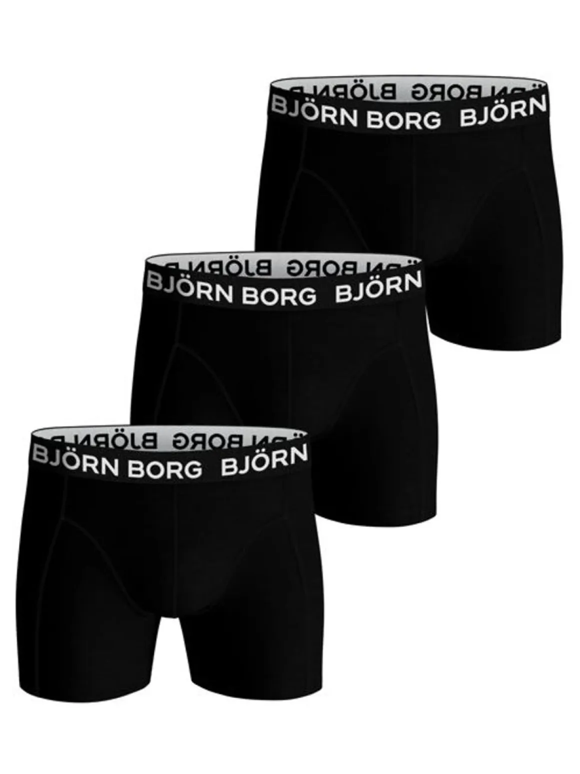 BJÖRN BORG M.BOKSERI 3-PACK MUSTA XL