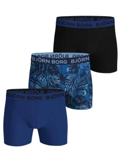 BJÖRN BORG POIKIEN BOKSERIT 3-PACK 122-128 SININEN KIRJAVA