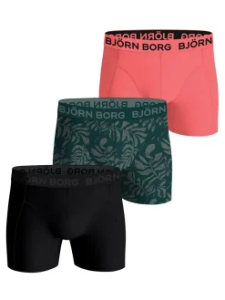 BJÖRN BORG BJÖRN BORG M. BOKSERI 3-PACK S MUSTA-VIHREÄ-PINKKI