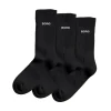 BJÖRN BORG ESSENTIAL CREW SUKAT 3-PACK 39-42 MUSTA
