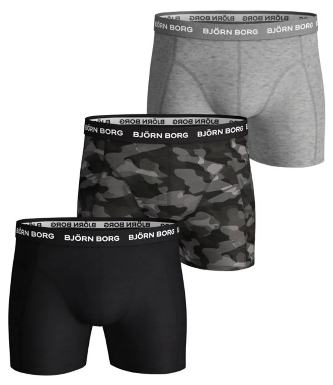BJÖRN BORG M. BOKSERI 3-PACK HARMAA-CAMO XL