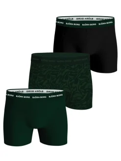 BJÖRN BORG M. BOKSERI 3-PACK L VIHREÄ/MUSTA
