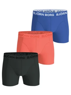 BJÖRN BORG M.BOKSERI 3-PACK MUSTA-PINKKI-SININEN  XXL