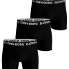 BJÖRN BORG M.BOKSERI 3-PACK MUSTA  M