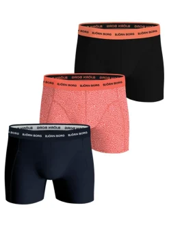 BJÖRN BORG M.BOKSERI 3-PACK MUSTA-PINKKI XL