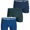 BJÖRN BORG M.BOKSERI 3-PACK SINI-VIHREÄ KUVIOLLINEN XL