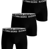 BJÖRN BORG M. BOKSERI  3-PACK S MUSTA