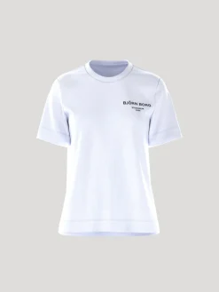 BJÖRN BORG NAISTEN T-PAITA ESSENTIAL L BRILLIANT WHITE