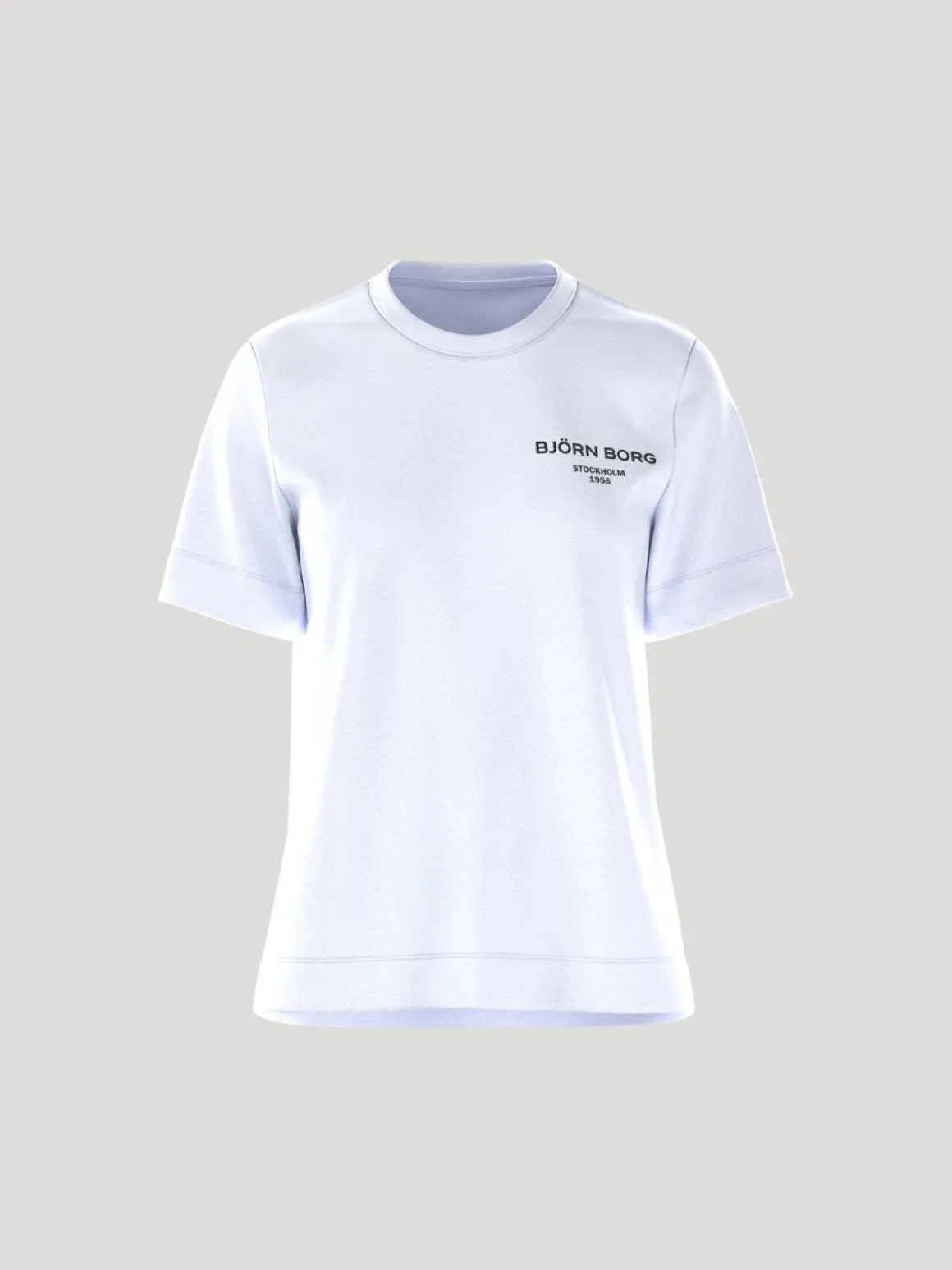 BJÖRN BORG NAISTEN T-PAITA ESSENTIAL L BRILLIANT WHITE