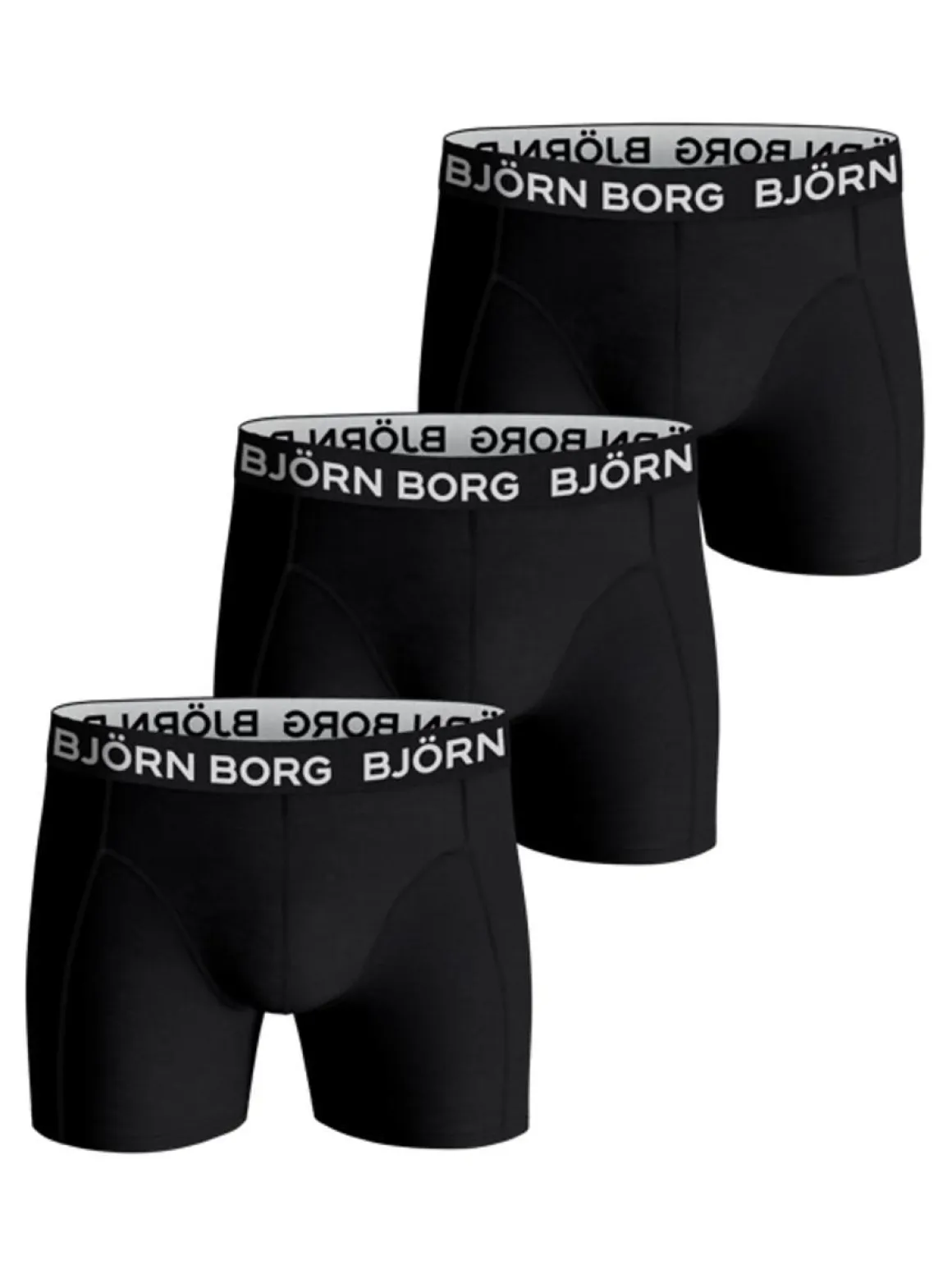 BJÖRN BORG POIKIEN BOKSERI 3-PACK MUSTA 146-152