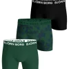 BJÖRN BORG POIKIEN BOKSERI 3-PACK VIHREÄ KIRJAVA 146-152