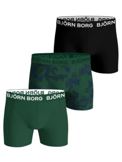 BJÖRN BORG POIKIEN BOKSERI 3-PACK VIHREÄ KIRJAVA 146-152