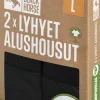 BLACK HORSE   M ALUSHOUSUT BRIEF 2-PACK MUSTA XL