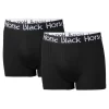 BLACK HORSE POIKIEN BOKSERIT 2-PACK MUSTA 146-152