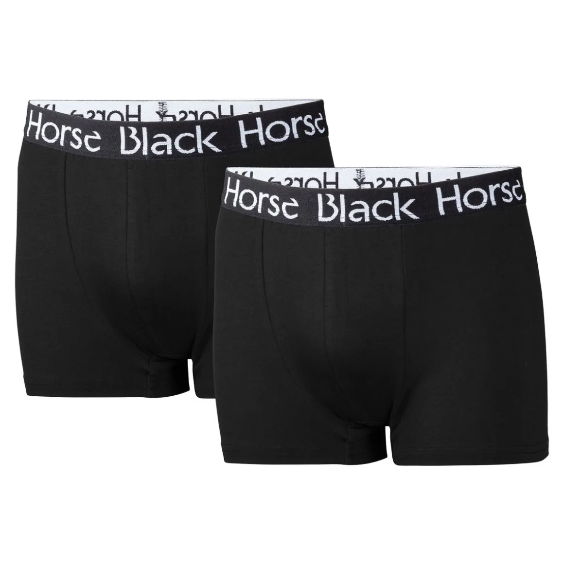 BLACK HORSE POIKIEN BOKSERIT 2-PACK MUSTA 146-152