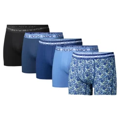 BLACK HORSE JOUSTAVA PUUVILLA BOKSERIT 5-PACK SUMMER NIGHT M