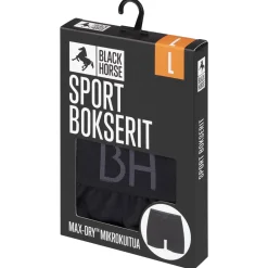 BLACK HORSE M. SPORT BOKSERIT XL ,I067 MUSTA