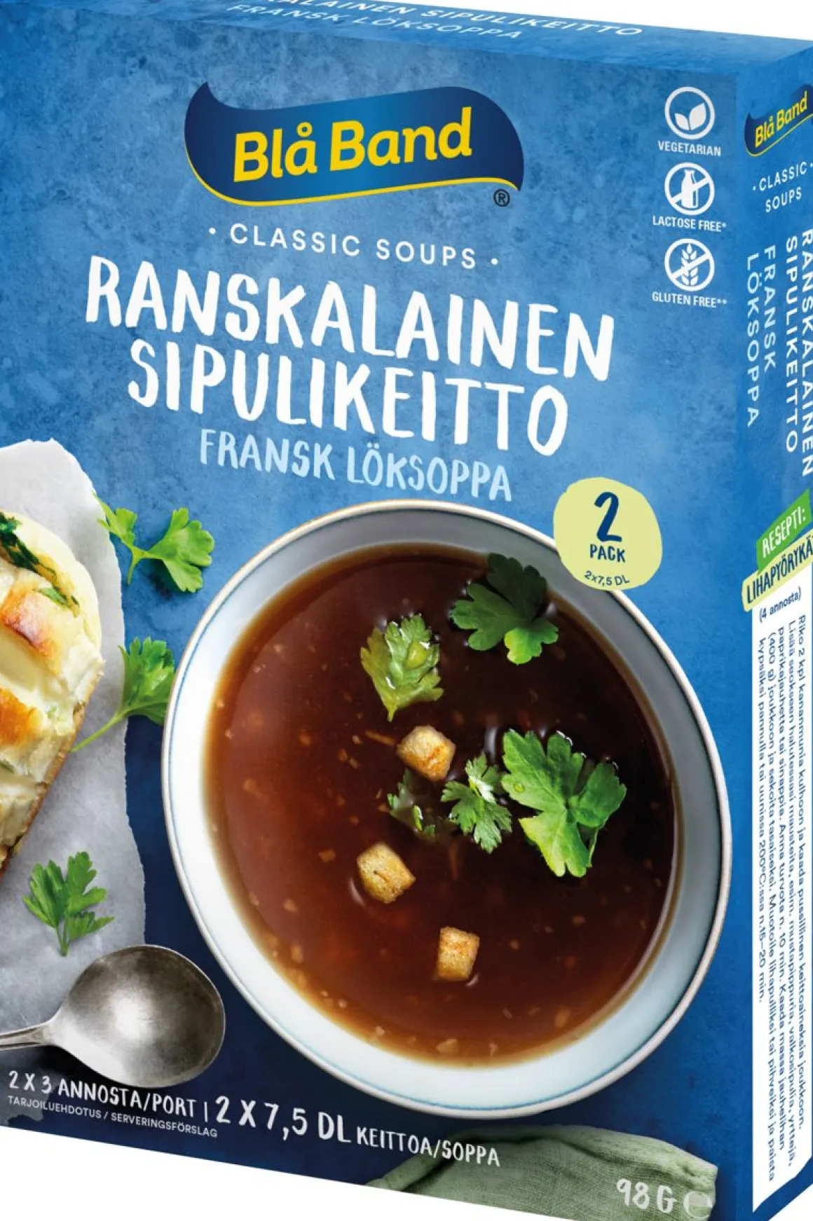 BLÅ BAND RANSKALAINEN SIPULIKEITTO GTON 2-PACK 98 G