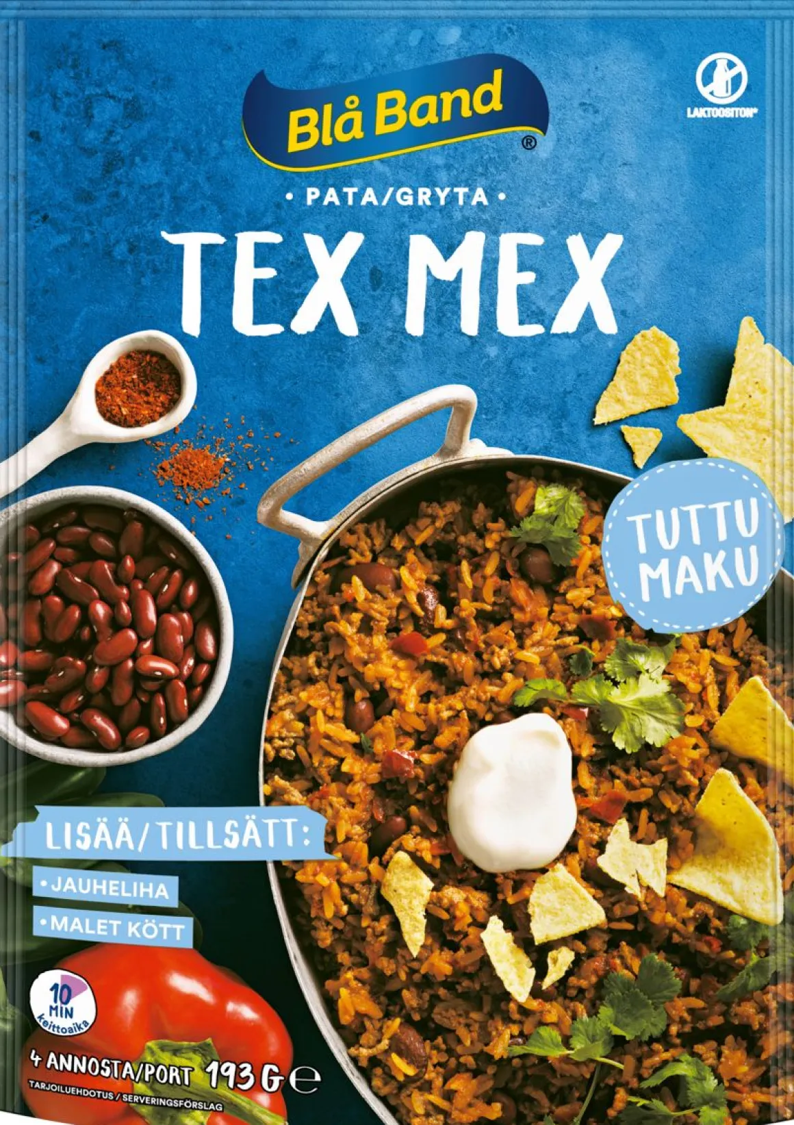 BLÅ BAND TEX MEX PATA 190 G