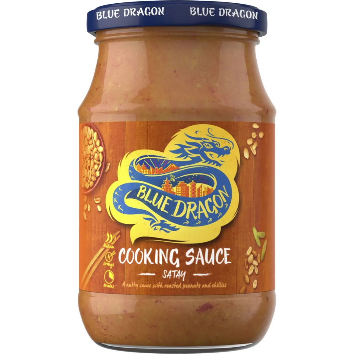 BLUE DRAGON ATERIAKASTIKE MAAPÄHKINÄ SATAY 350 ML