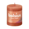 BOLSIUS PÖYTÄKYNTTILÄ 80/68 RUSTIC EARTHY ORANGE