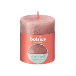 BOLSIUS PÖYTÄKYNTTILÄ METALLI 80/68 PINK