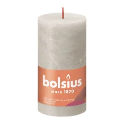 BOLSIUS PÖYTÄKYNTTILÄ 130/68 RUSTIC SANDY GRAY