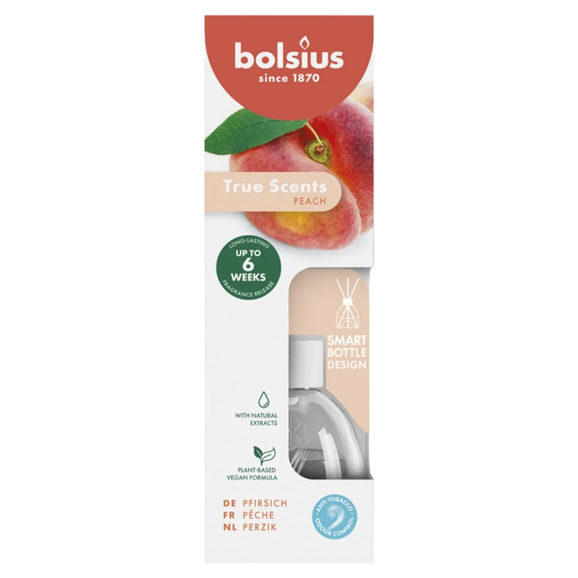 BOLSIUS TUOKSUTIKKU 60ML PEACH