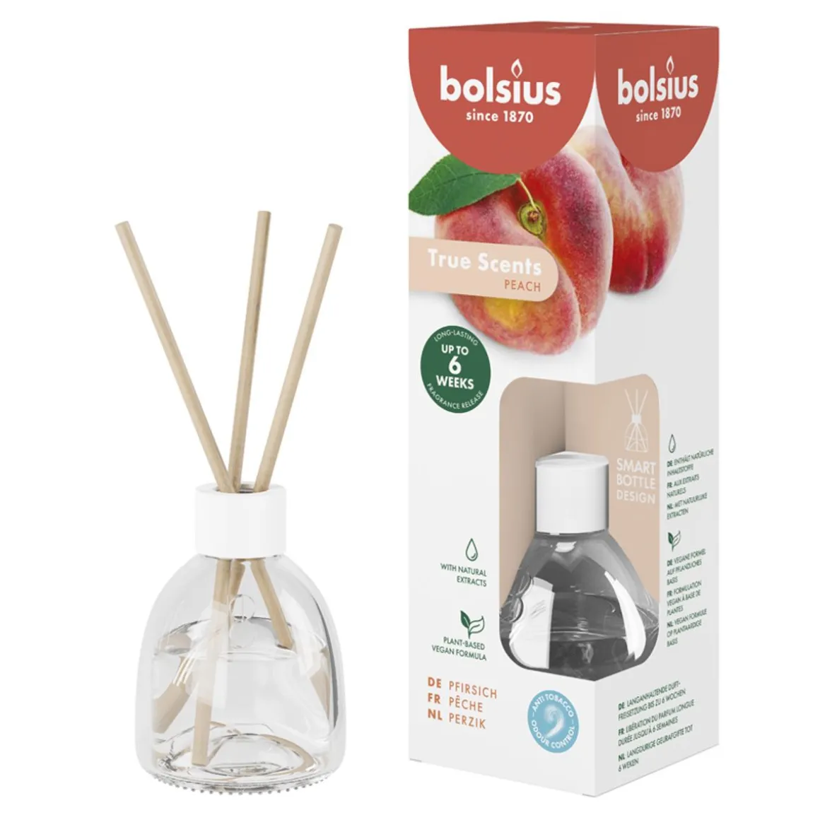 BOLSIUS TUOKSUTIKKU 60ML PEACH